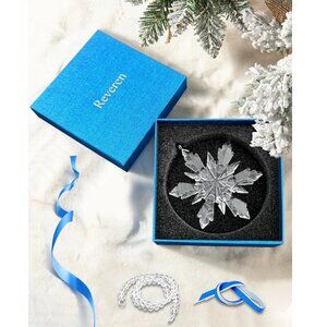 NWT Reveren Crystal Snowflake Holiday Christmas Ornament 2025